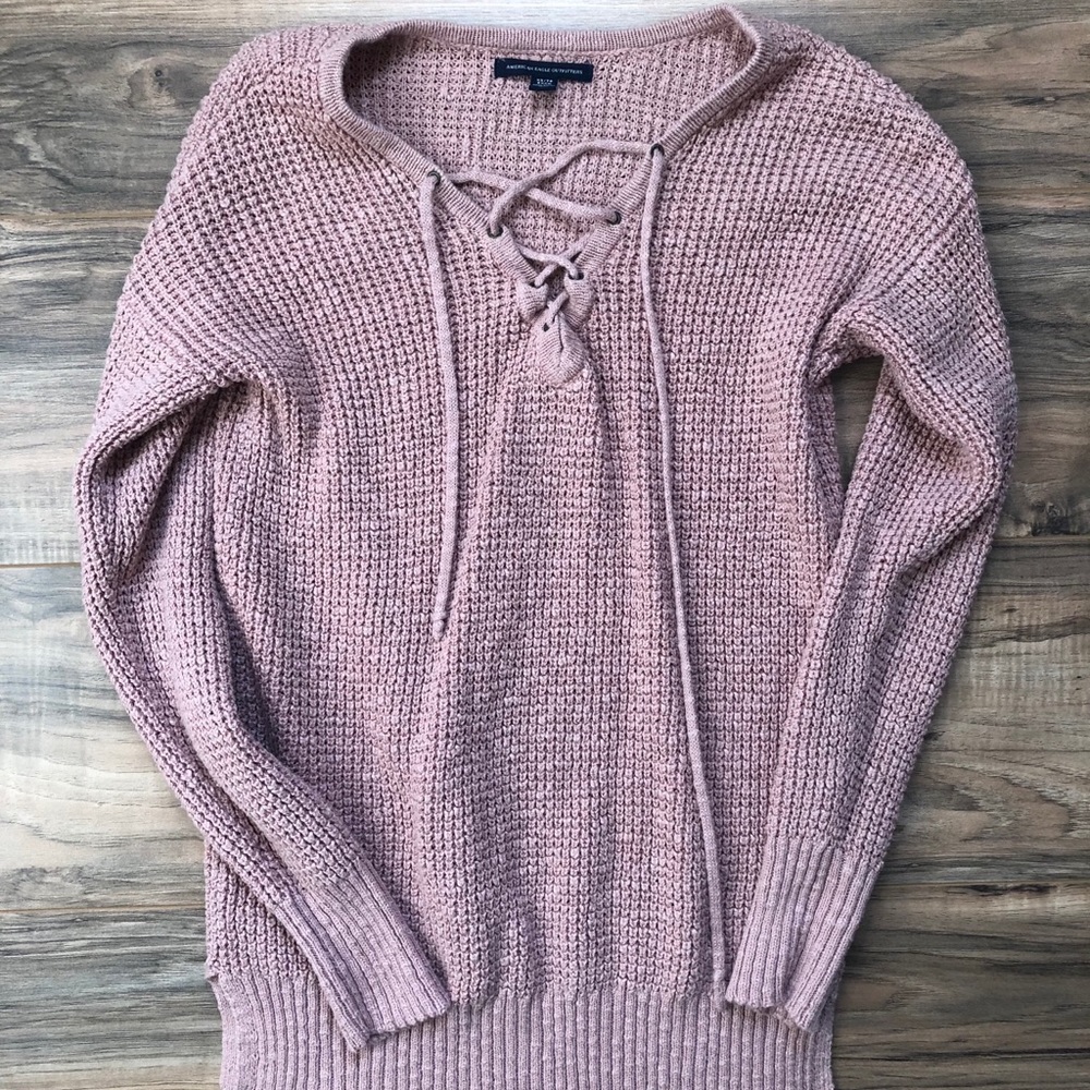 American Eagle pink sweater